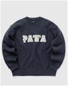Patta Homesick Boxy Crewneck Sweater Blue - Mens - Sweatshirts