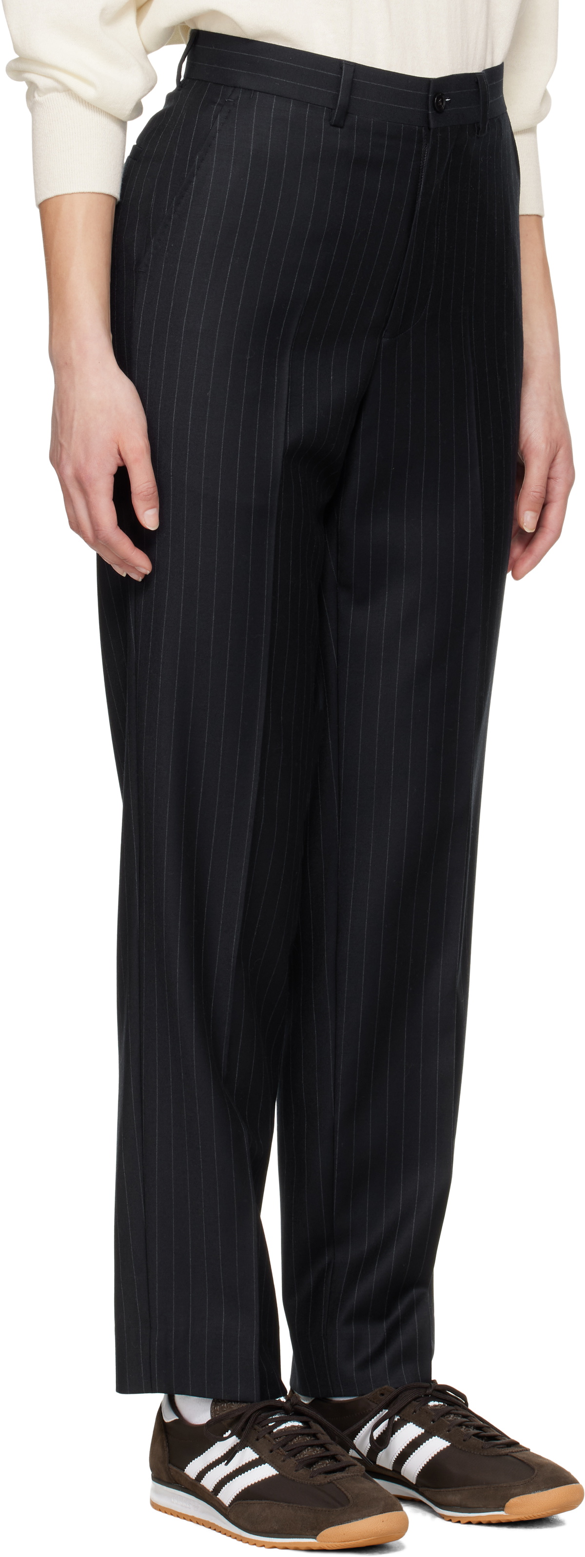 Carter Young Navy Flat Front Trousers
