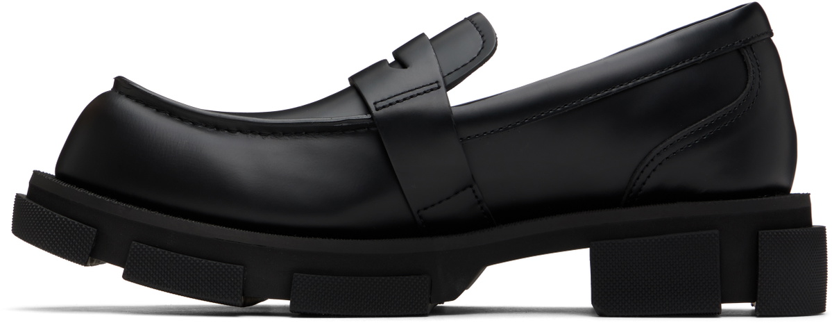 both Black Gao Pierced Loafers