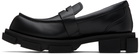 both Black Gao Pierced Loafers