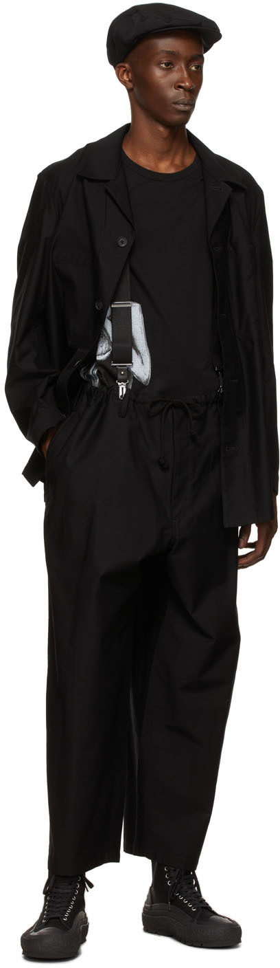 Yohji Yamamoto Black X Suspender