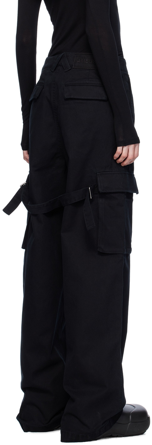 AMBUSH Black Relaxed-Fit Cargo Pants Ambush