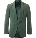 Kingsman - Slim-Fit Cotton and Linen-Blend Velvet Tuxedo Jacket - Green