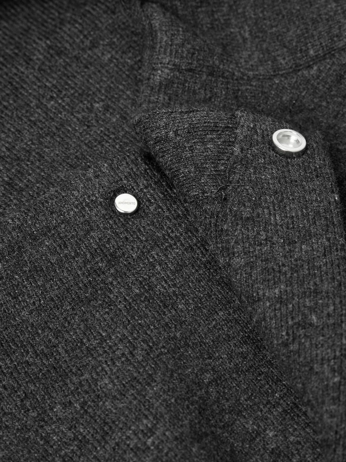 Amomento - Knitted Cardigan - Gray