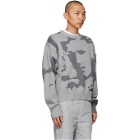 HELIOT EMIL Grey Jacquard Artwork Sweater
