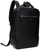 BOSS Black Leather Backpack