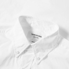 Thom Browne Men's Grosgrain Placket Solid Poplin Shirt in White