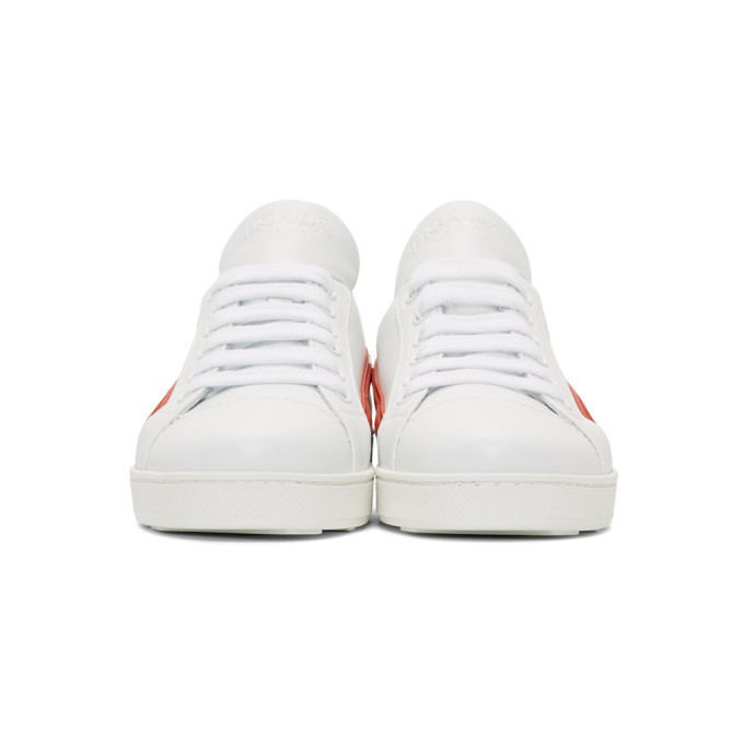 Prada white and red sneakers hot sale