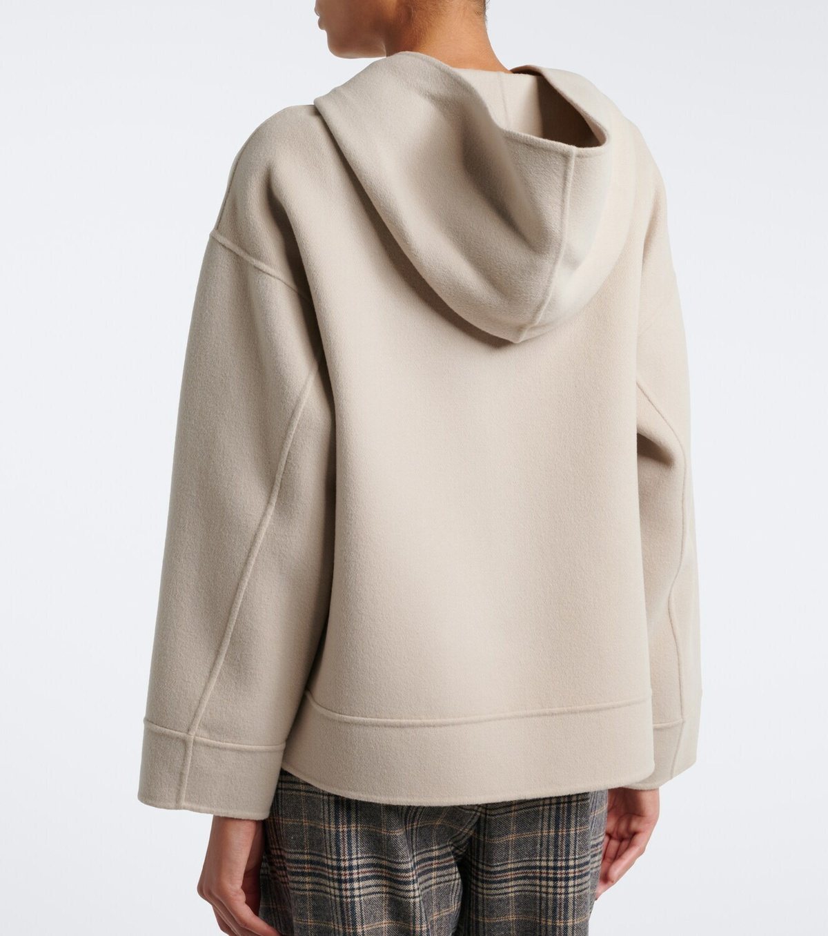 'S Max Mara Hooded virgin wool jacket
