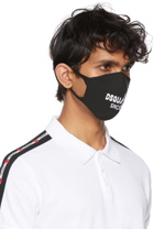 Dsquared2 Black Intarsia Logo Mask