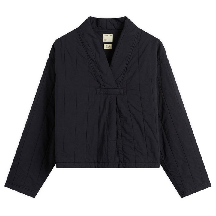 Photo: Girls of Dust Women's Toku Quilted Sweatshirt in Inkt