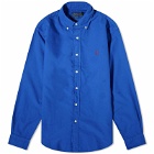 Polo Ralph Lauren Men's Garment Dyed Button Down Shirt in New Sapphire