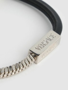 VERSACE Medusa Metal & Leather Bracelet