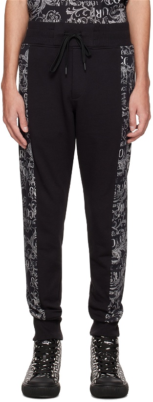 Photo: Versace Jeans Couture Black Paneled Sweatpants