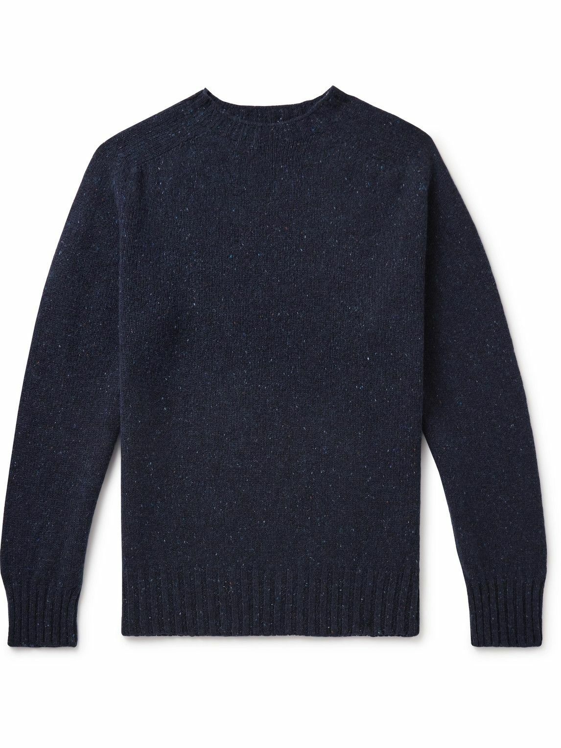 Photo: Howlin' - Terry Donegal Wool Sweater - Blue