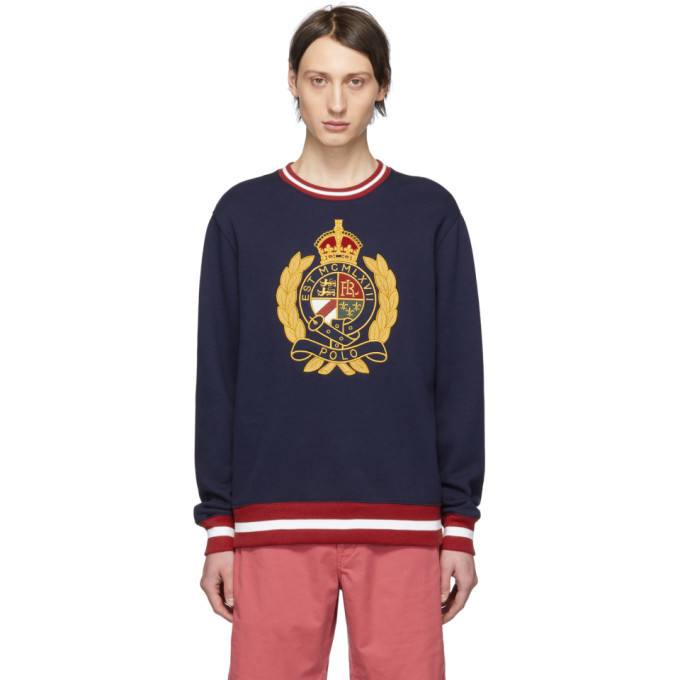 Photo: Polo Ralph Lauren Navy Fleece Graphic Sweatshirt