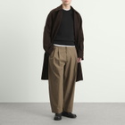 Studio Nicholson Men's Raglan Wool Coat in Espresso