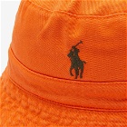 Polo Ralph Lauren Men's Reversible Bucket Hat in Sailing Orange/Camo