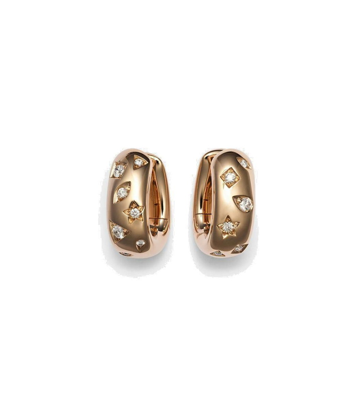 Photo: Pomellato Iconica 18kt rose gold earrings with diamonds