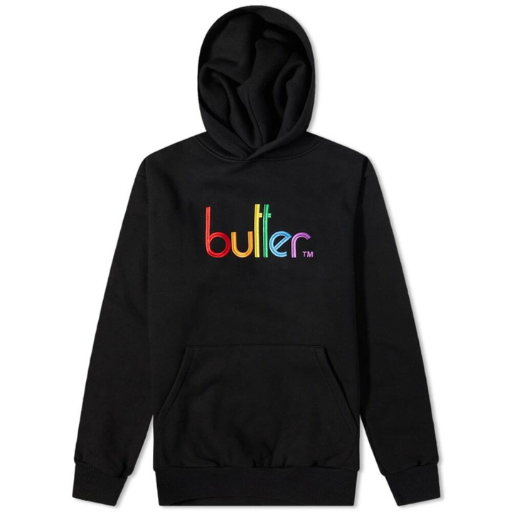 Photo: Butter Goods Men's Colours Embroidered Hoody in Black