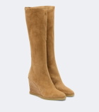 Aquazzura Saint Honoré suede knee-high boots