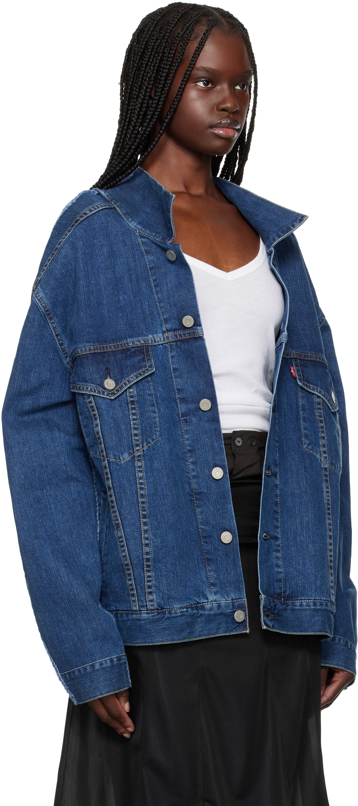 初期 BLESS × CRISTASEYA Levi's デニムジャケット Bless Navy The Cristaseya Edition Paneled Denim Jacket Bless