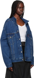 Bless Navy The Cristaseya Edition Paneled Denim Jacket