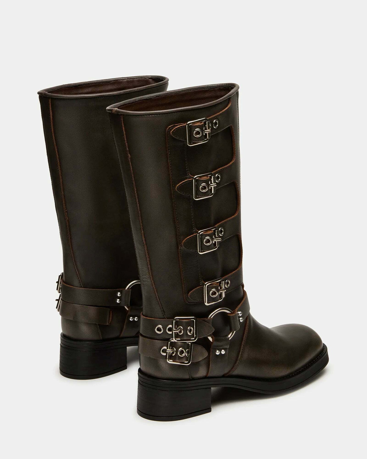 Steve Madden Rockyy-W Wide Calf Boots in Brown