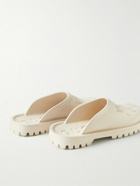 GUCCI - Logo-Perforated Rubber Clogs - Neutrals