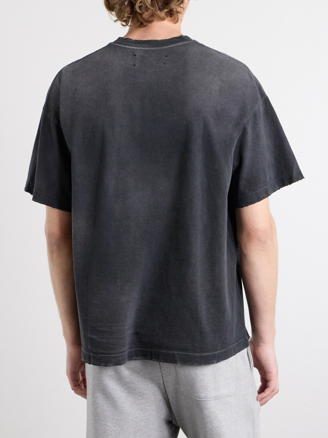 Satoshi Nakamoto - Don’t Forget to Smile Logo-Print Cotton-Jersey T-Shirt - Black