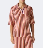Valentino Striped terry polo shirt