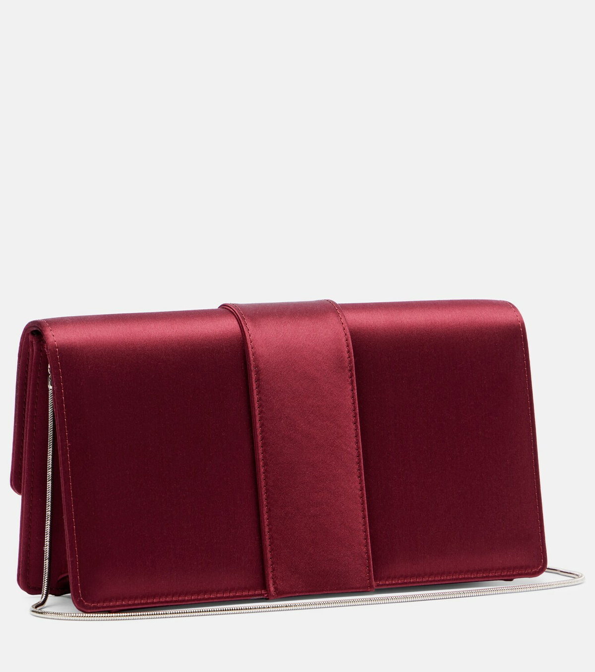 Manolo Blahnik Maycap embellished satin clutch