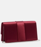 Manolo Blahnik Maycap embellished satin clutch