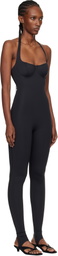 SKIMS Black SKIMS Body Halter Stirrup Unitard