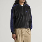Needles Men's Velour Rib Collar Track Jacket in Charcoal
