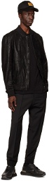 Hugo Black Lizzo Leather Jacket