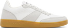 A.P.C. White & Gray Plain Sneakers
