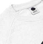 NN07 - Geoff Printed Mélange Loopback Cotton-Blend Jersey Sweatshirt - Gray