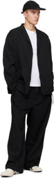 Comme des Garçons Homme Black Polyester Serge Blazer