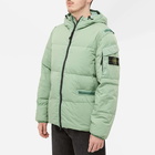 Stone Island Men's Crinkle Reps Down Jacket in Sage