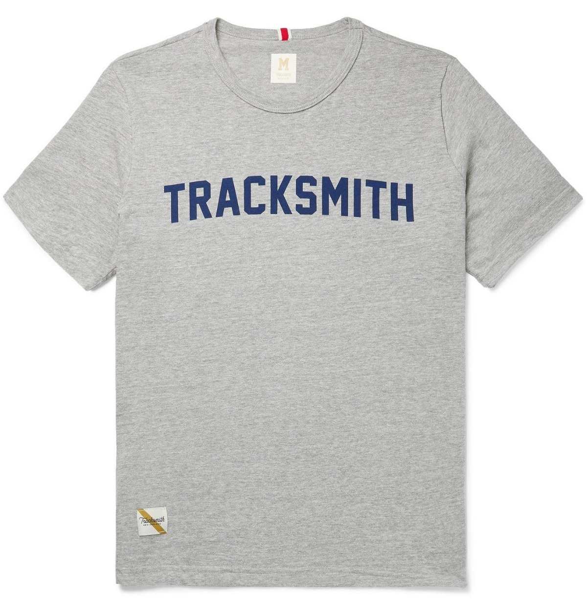 TRACKSMITH - Grayboy Mélange Logo-Print Cotton-Blend Jersey T-Shirt ...