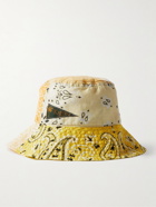 KAPITAL - Logo-Appliquéd Bandana-Print Cotton-Voile Bucket Hat