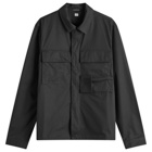 C.P. Company Men's Metropolis Gabardine Utility Overshirt in Black