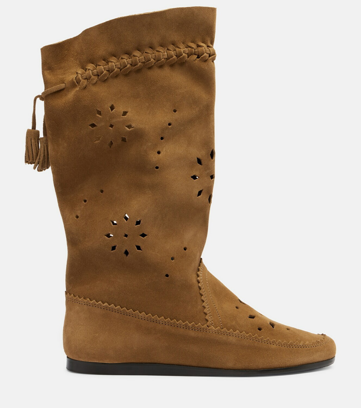 Isabel Marant Welky laser-cut suede mid-calf boots
