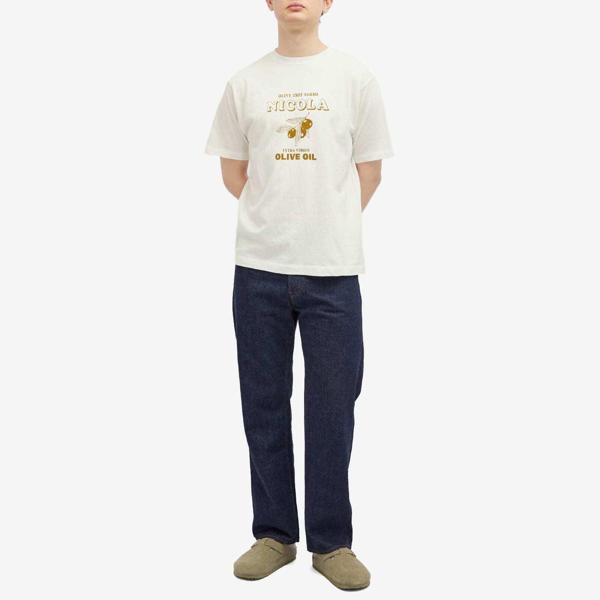 Ordinary Fits Men's Nicola Printed T-Shirt in Off-White