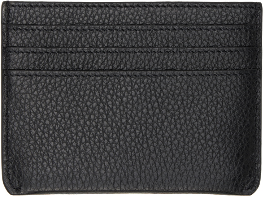 Marni Black Leather 'Marni' Mending Card Holder