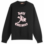Late Checkout Men's Bellboy Crew Knit in Black