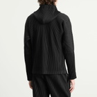 Homme Plissé Issey Miyake Men's Homme Plissé Zip Up Hoody in Black