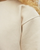 Les Tien Crop Crew Beige Sweatshirts