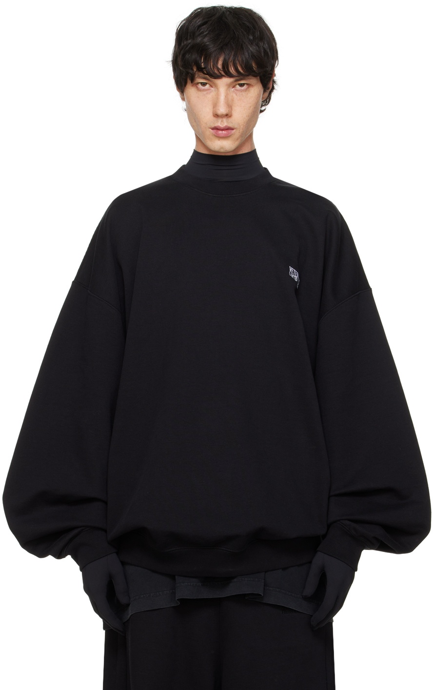 Photo: VETEMENTS Black Embroidered Sweatshirt